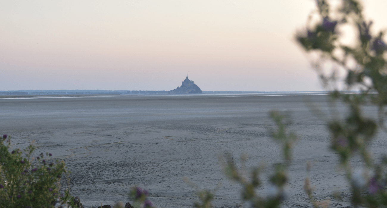 Coucher de soleil dans la baie du Mont-St-Michel
