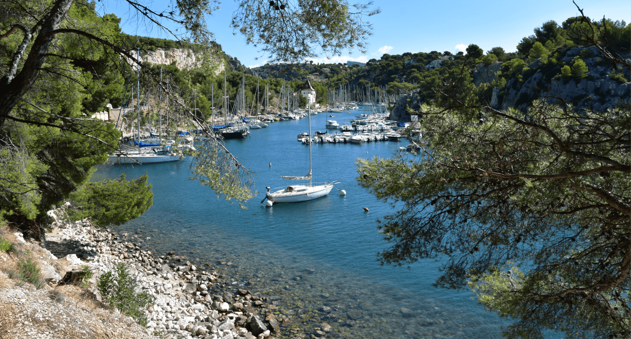 Calanque de Port-Miou et ses bateaux