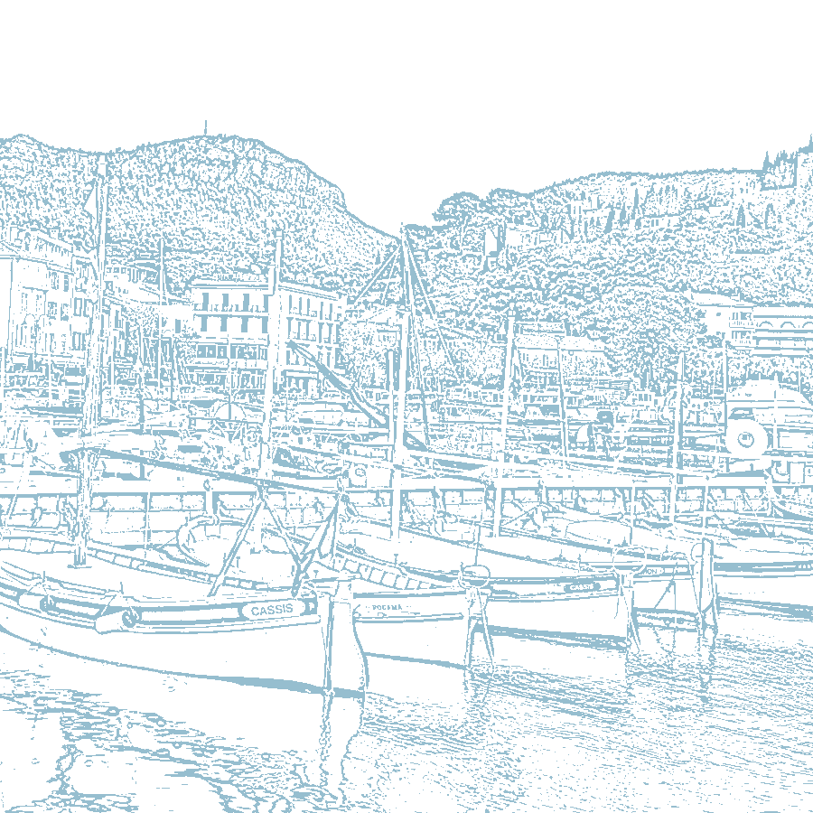 Dessin de Cassis et son port
