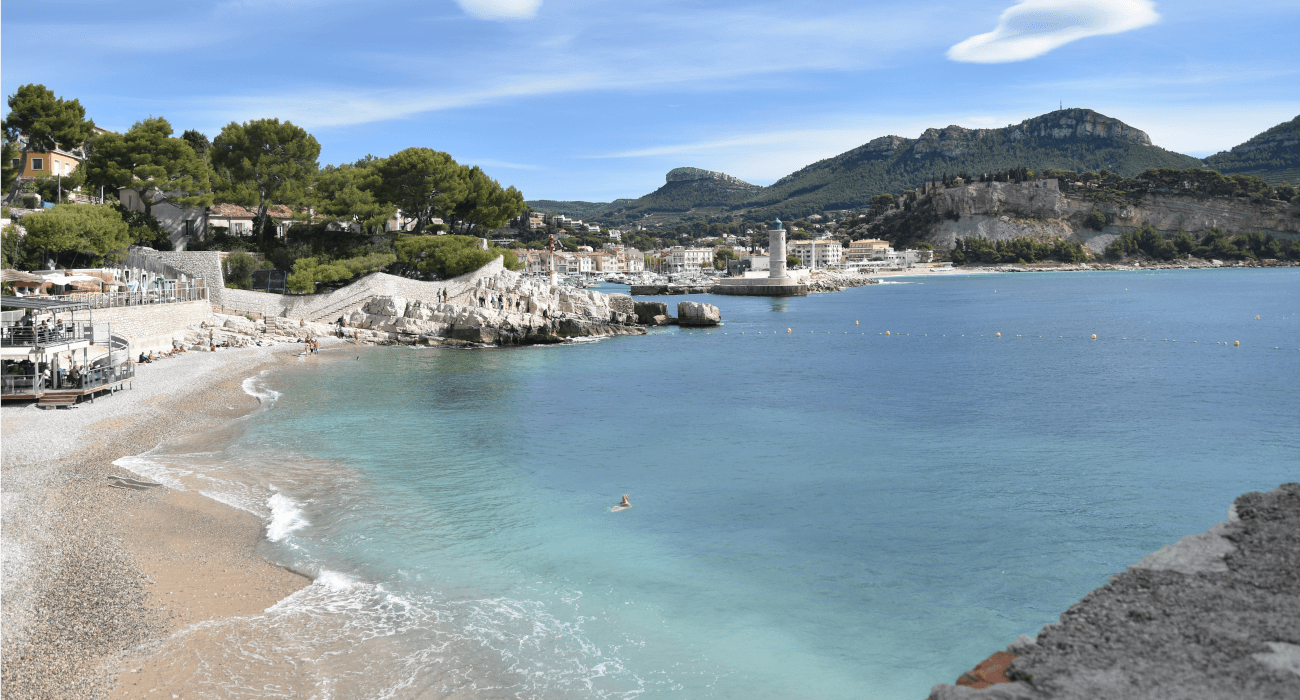 Plage du Bestouan à Cassis