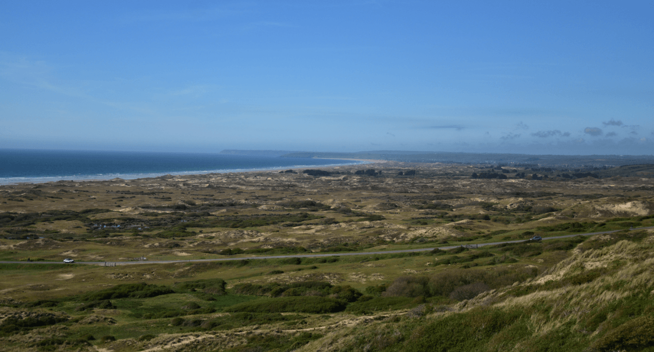 Les dunes d'Hatainville vue de haut